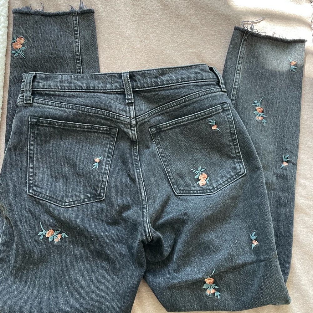 A&F Skinny High Rise Jean - Floral